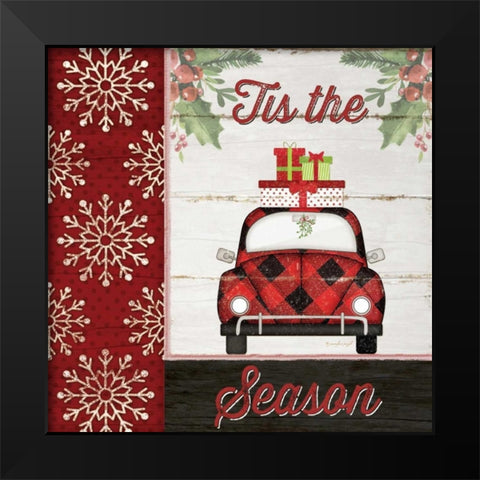 Tis the Season Black Modern Wood Framed Art Print by Pugh, Jennifer