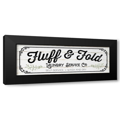 Fluff and Fold Black Modern Wood Framed Art Print with Double Matting by Pugh, Jennifer