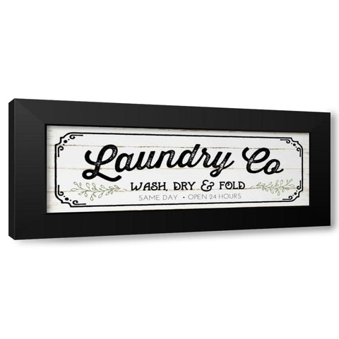 Laundry Co Black Modern Wood Framed Art Print with Double Matting by Pugh, Jennifer