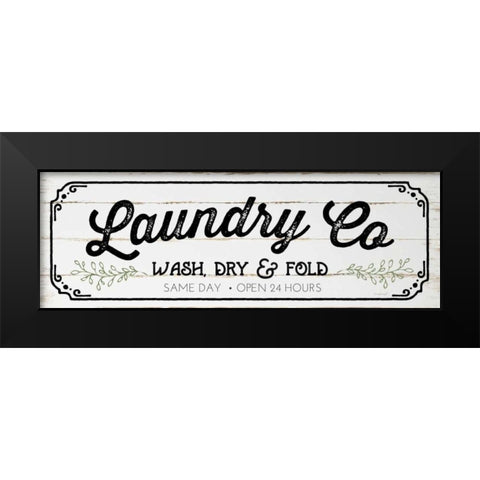 Laundry Co Black Modern Wood Framed Art Print by Pugh, Jennifer