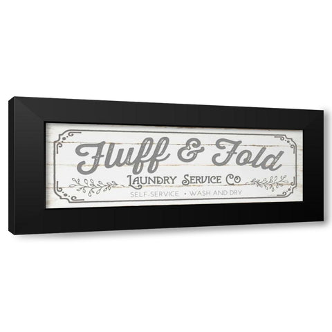 Fluff and Fold - Gray Black Modern Wood Framed Art Print with Double Matting by Pugh, Jennifer