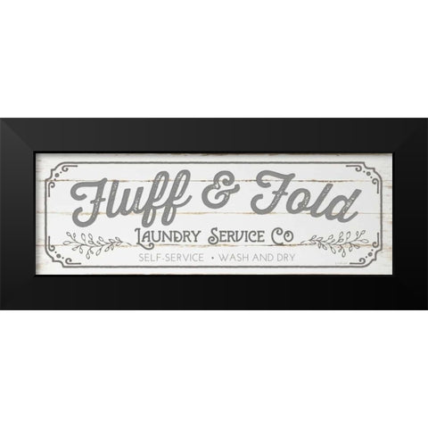 Fluff and Fold - Gray Black Modern Wood Framed Art Print by Pugh, Jennifer