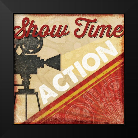 Show Time Black Modern Wood Framed Art Print by Pugh, Jennifer