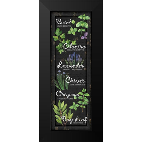 Herbs II Black Modern Wood Framed Art Print by Pugh, Jennifer