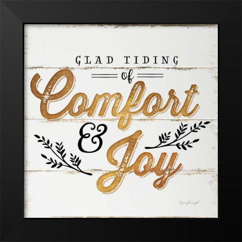 Comfort and Joy Black Modern Wood Framed Art Print by Pugh, Jennifer