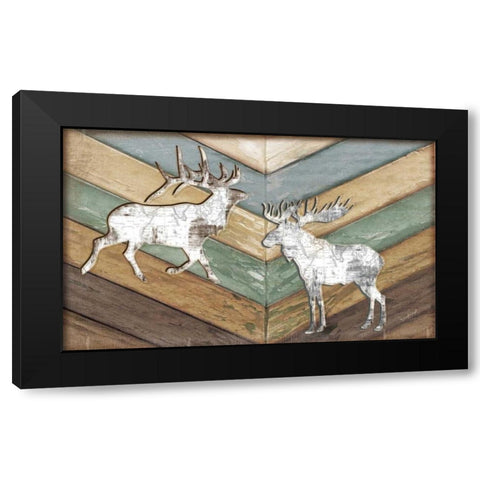 Lodge Black Modern Wood Framed Art Print with Double Matting by Pugh, Jennifer