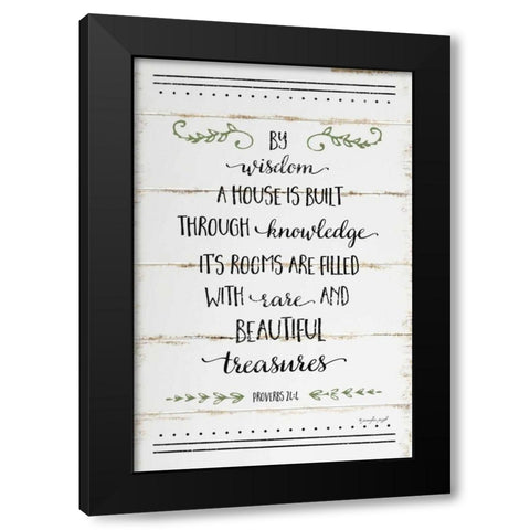 By Wisdom II Black Modern Wood Framed Art Print with Double Matting by Pugh, Jennifer