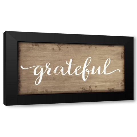 Grateful Black Modern Wood Framed Art Print with Double Matting by Pugh, Jennifer