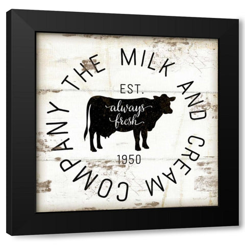 Milk and Cream Company Black Modern Wood Framed Art Print with Double Matting by Pugh, Jennifer
