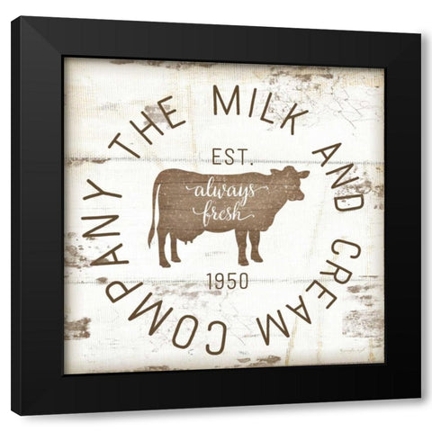Milk and Cream Company II Black Modern Wood Framed Art Print with Double Matting by Pugh, Jennifer