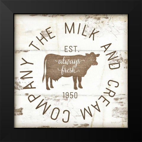 Milk and Cream Company II Black Modern Wood Framed Art Print by Pugh, Jennifer