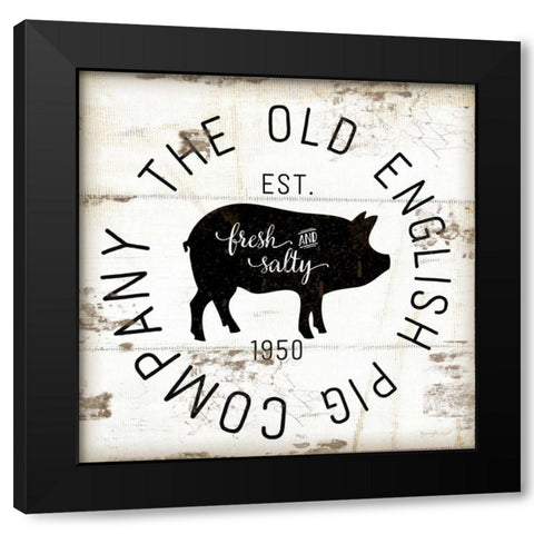 The Old Pig Company Black Modern Wood Framed Art Print by Pugh, Jennifer