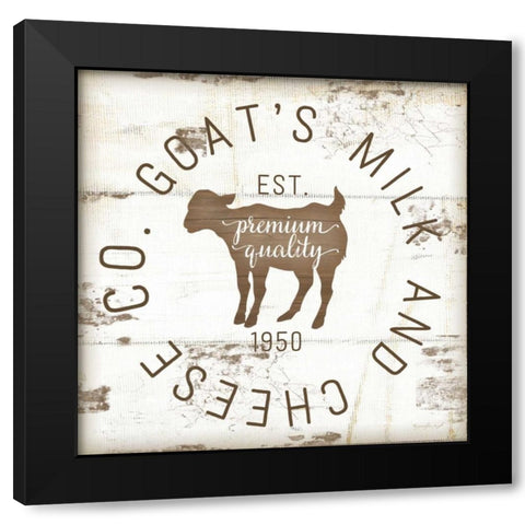 Goats Milk and Cheese Co. II Black Modern Wood Framed Art Print with Double Matting by Pugh, Jennifer