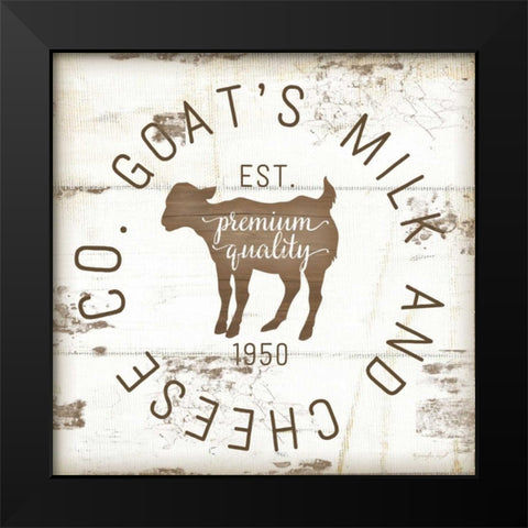 Goats Milk and Cheese Co. II Black Modern Wood Framed Art Print by Pugh, Jennifer