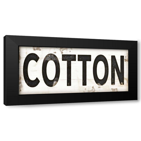 Cotton Black Modern Wood Framed Art Print by Pugh, Jennifer