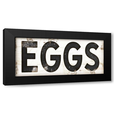 Eggs Black Modern Wood Framed Art Print with Double Matting by Pugh, Jennifer