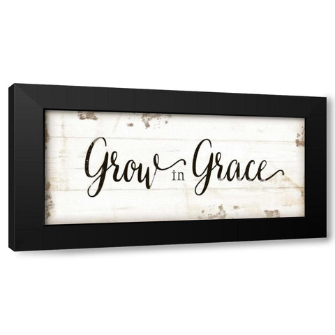 Grow in Grace Black Modern Wood Framed Art Print with Double Matting by Pugh, Jennifer