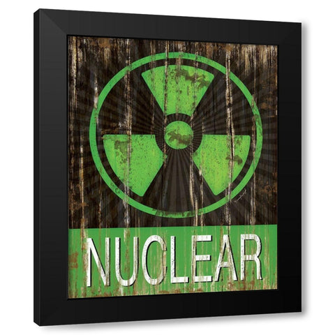 Nuclear Black Modern Wood Framed Art Print by Pugh, Jennifer