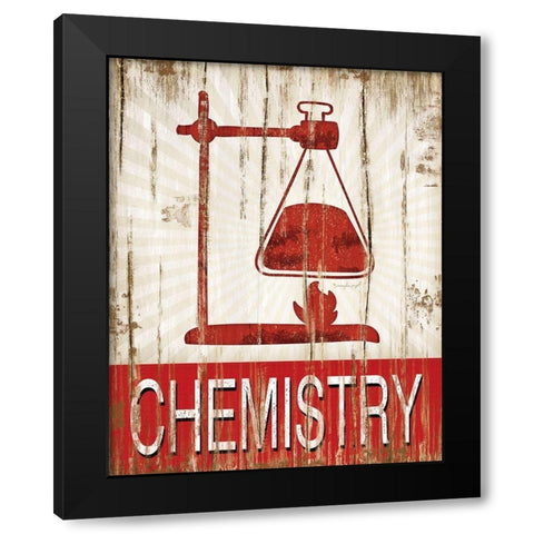 Chemistry Black Modern Wood Framed Art Print with Double Matting by Pugh, Jennifer