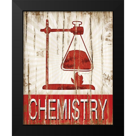 Chemistry Black Modern Wood Framed Art Print by Pugh, Jennifer