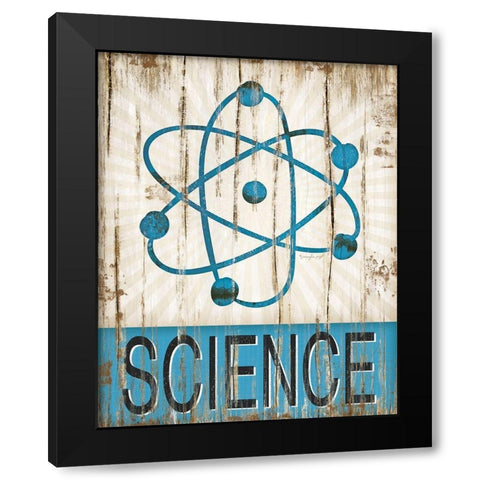 Science Black Modern Wood Framed Art Print by Pugh, Jennifer