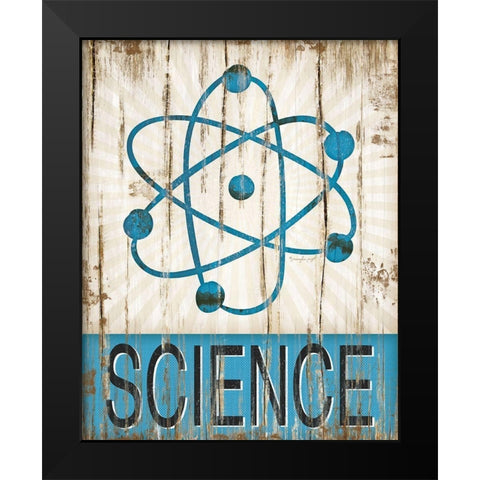 Science Black Modern Wood Framed Art Print by Pugh, Jennifer