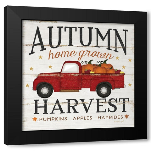 Autumn Harvest Black Modern Wood Framed Art Print with Double Matting by Pugh, Jennifer