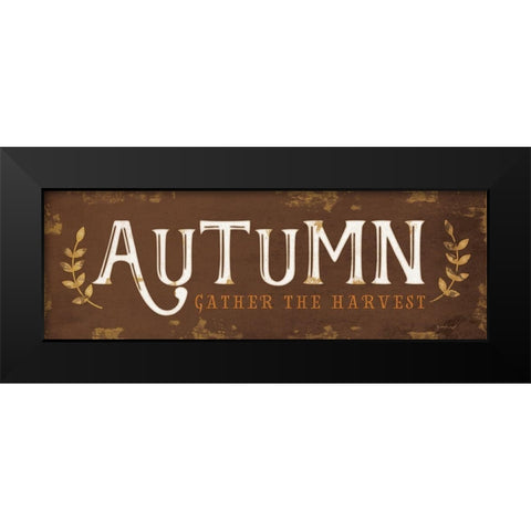 Autumn Black Modern Wood Framed Art Print by Pugh, Jennifer