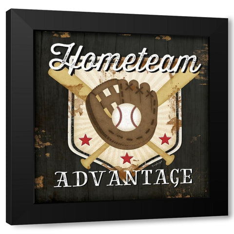 Hometeam Black Modern Wood Framed Art Print with Double Matting by Pugh, Jennifer