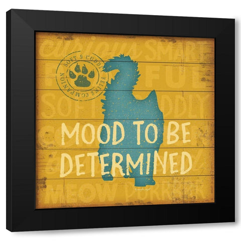 Mood TBD Black Modern Wood Framed Art Print with Double Matting by Pugh, Jennifer