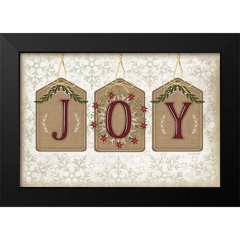 Joy Black Modern Wood Framed Art Print by Pugh, Jennifer