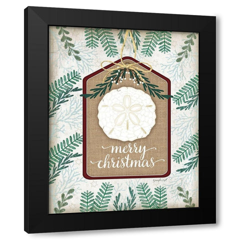 Coastal Christmas I Black Modern Wood Framed Art Print by Pugh, Jennifer