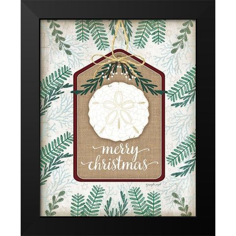 Coastal Christmas I Black Modern Wood Framed Art Print by Pugh, Jennifer