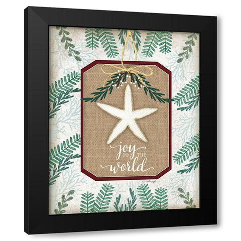 Coastal Christmas II Black Modern Wood Framed Art Print by Pugh, Jennifer