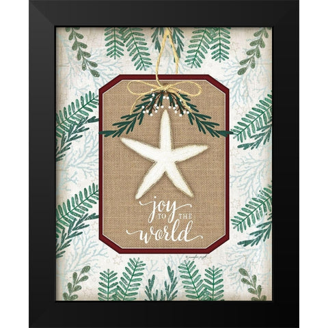 Coastal Christmas II Black Modern Wood Framed Art Print by Pugh, Jennifer