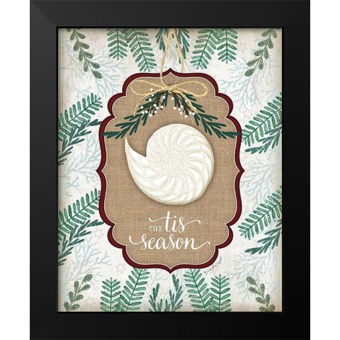 Coastal Christmas IV Black Modern Wood Framed Art Print by Pugh, Jennifer