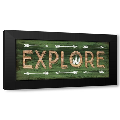 Explore Black Modern Wood Framed Art Print with Double Matting by Pugh, Jennifer