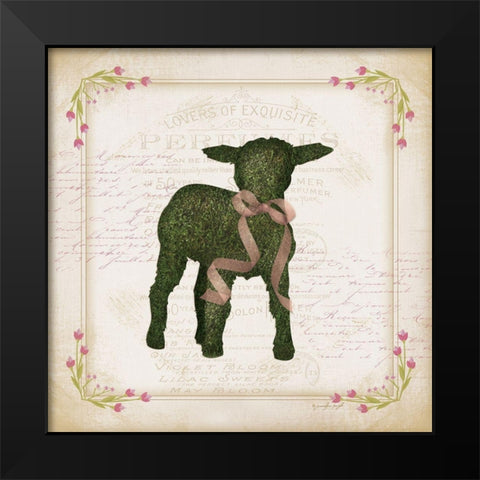 Lamb Black Modern Wood Framed Art Print by Pugh, Jennifer