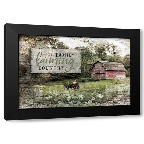 Farm, Family, Country Black Modern Wood Framed Art Print with Double Matting by Pugh, Jennifer