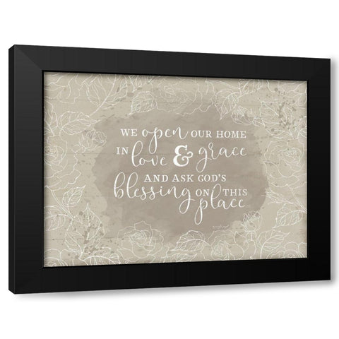 We Open Our Homes II Black Modern Wood Framed Art Print with Double Matting by Pugh, Jennifer