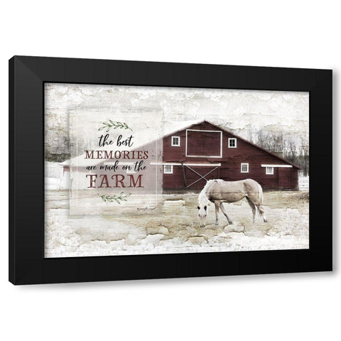 The Best Memories Black Modern Wood Framed Art Print by Pugh, Jennifer