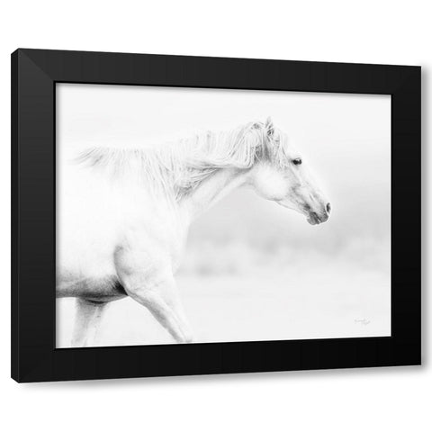 Horse Black Modern Wood Framed Art Print with Double Matting by Pugh, Jennifer