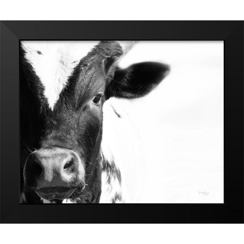 Cow VI Black Modern Wood Framed Art Print by Pugh, Jennifer