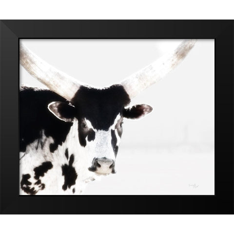 Longhorn IV Black Modern Wood Framed Art Print by Pugh, Jennifer