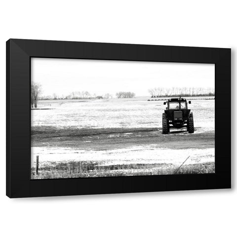 Tractor II Black Modern Wood Framed Art Print with Double Matting by Pugh, Jennifer