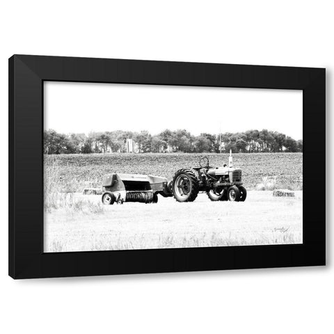 Tractor III Black Modern Wood Framed Art Print with Double Matting by Pugh, Jennifer