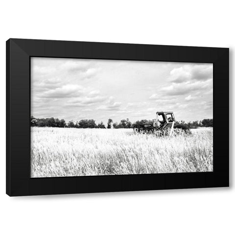 Tractor V Black Modern Wood Framed Art Print with Double Matting by Pugh, Jennifer