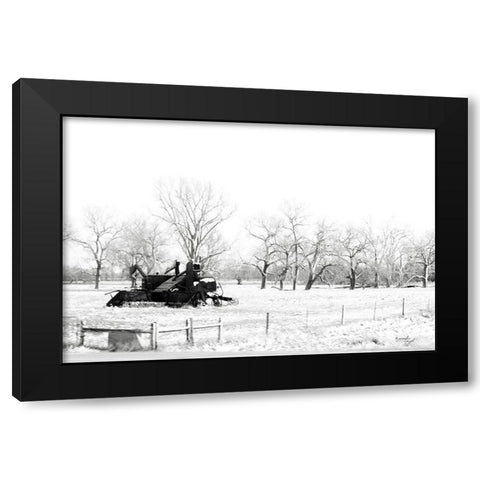 Tractor VII Black Modern Wood Framed Art Print with Double Matting by Pugh, Jennifer
