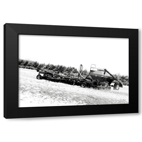 Tractor VIII Black Modern Wood Framed Art Print with Double Matting by Pugh, Jennifer