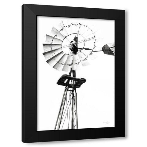 Windmill V Black Modern Wood Framed Art Print by Pugh, Jennifer